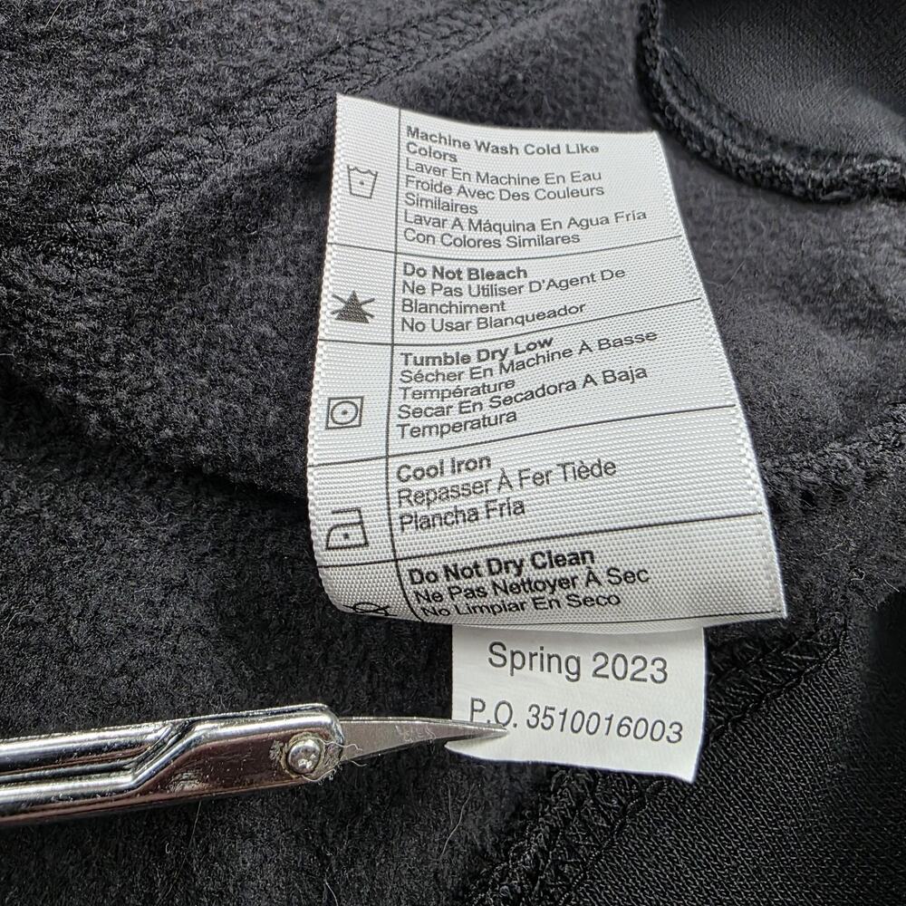 Carhartt Hoodie Mens Large Black Loose Fit EFCO Logo Fleece Pullover Workwear - Picture 16 of 16